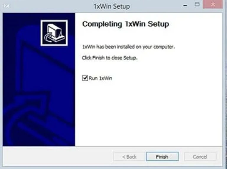 ติดตั้ง 1xWin เสร็จเรียบร้อย